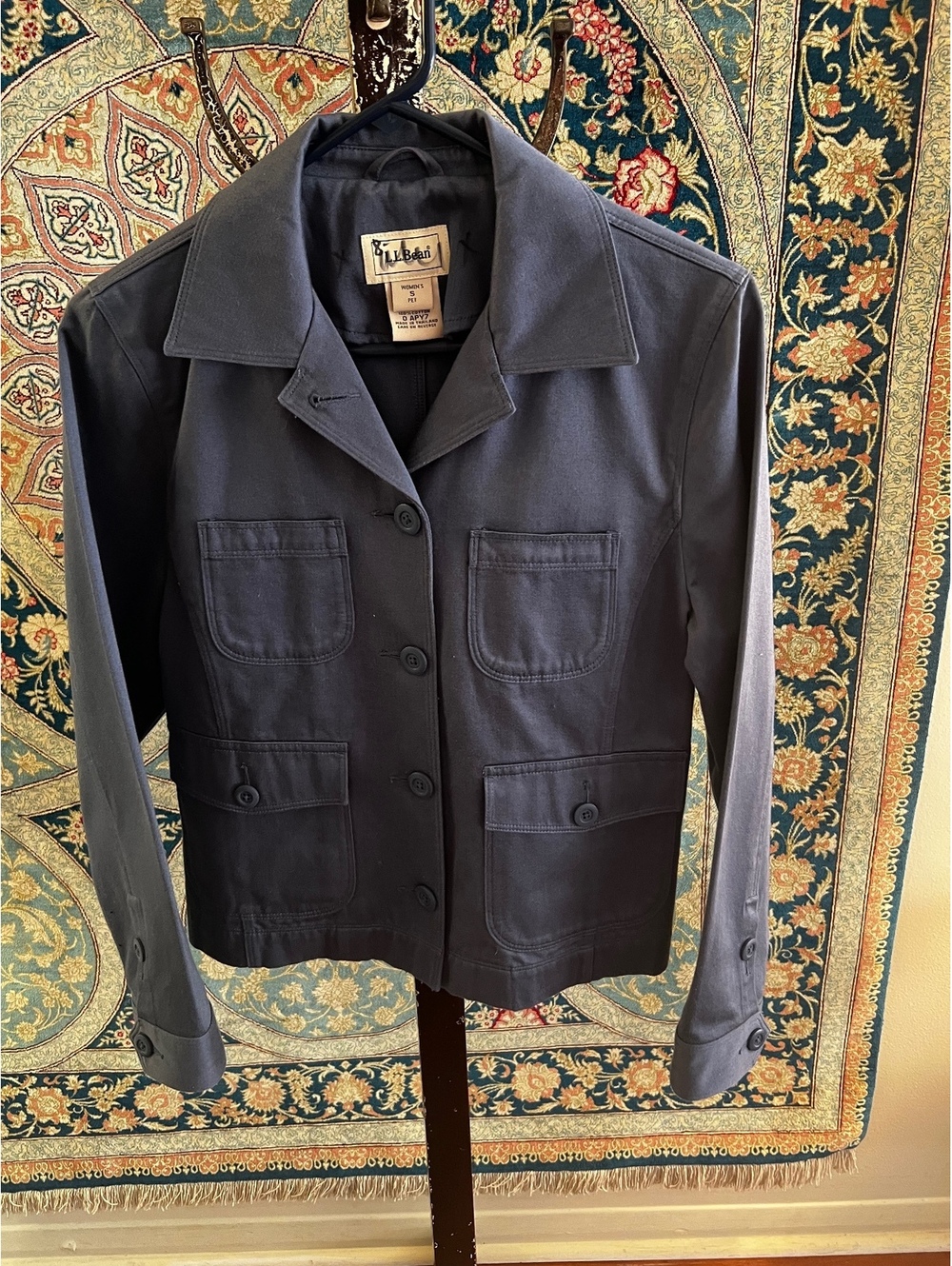 J Jill Navy Cotton Jacket